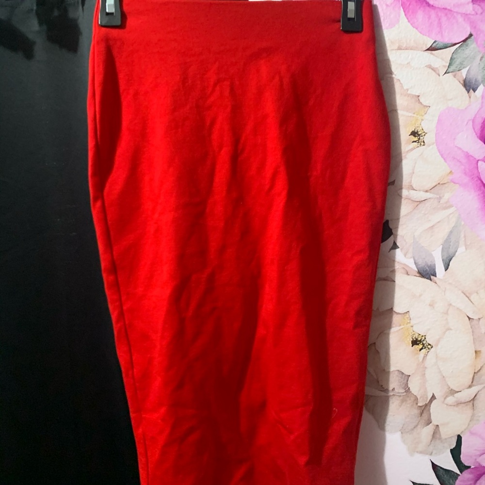 Red skirt